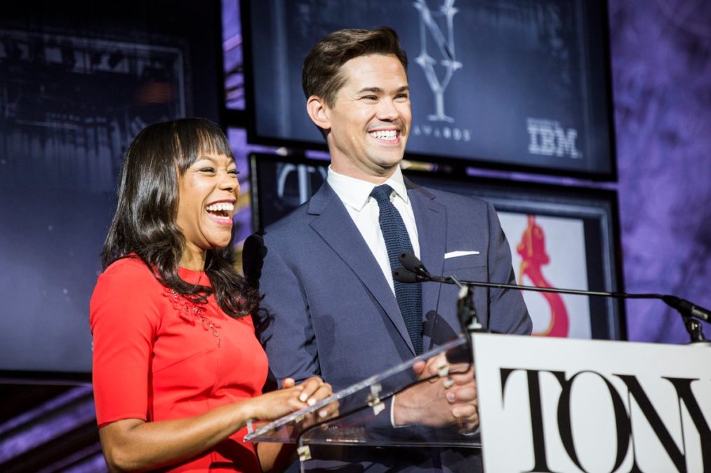 Tony Nominations - Andrew Rannells and Nikki M. James - 5/16 - Emilio Madrid-Kuser